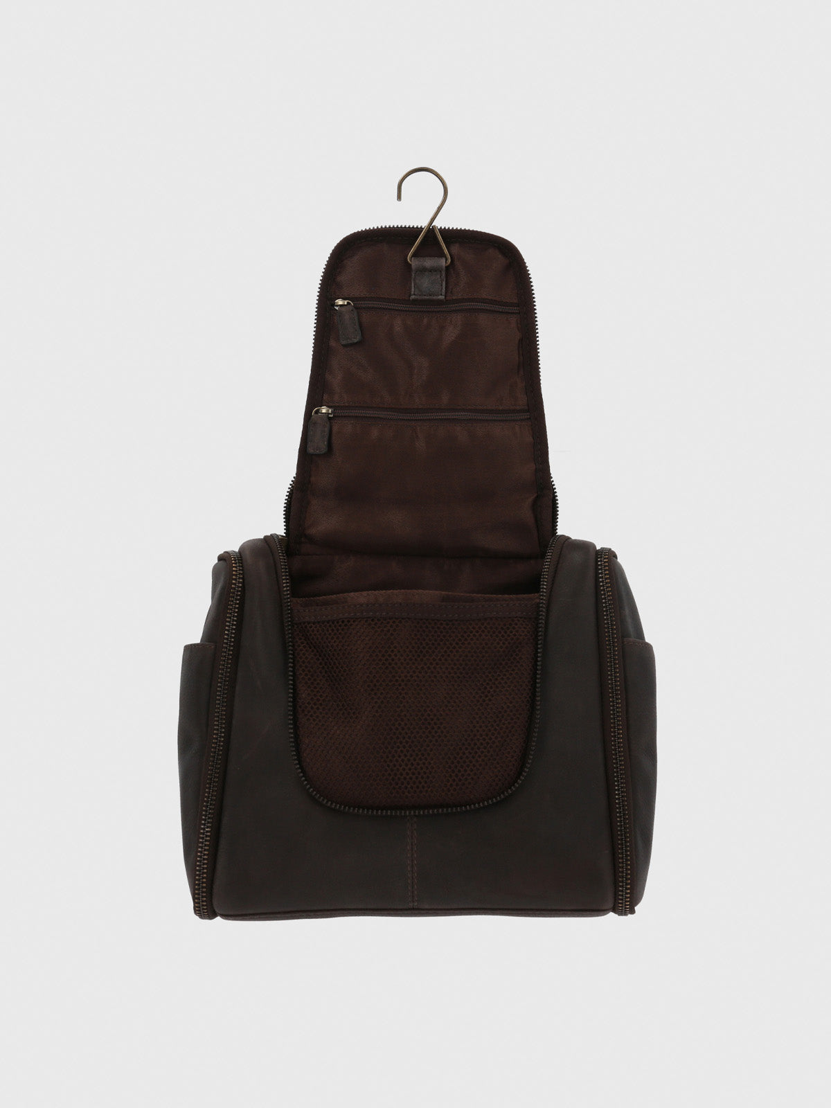 Necessaire Cuero Unisex Th Hang Neceser Café Hush Puppies