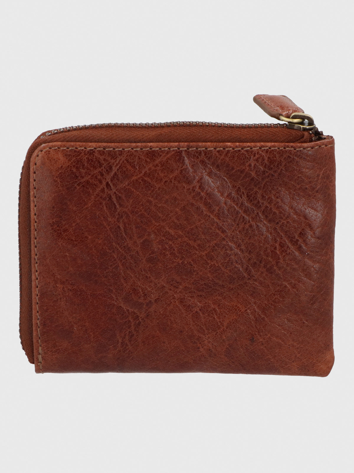 Billetera Cuero Unisex Vn Frank Coin Café Hush Puppies