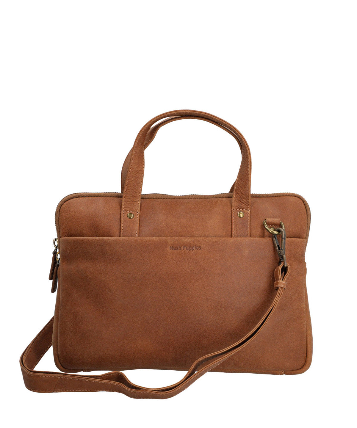 Maletin Cuero Unisex Th Freddie Café Hush Puppies