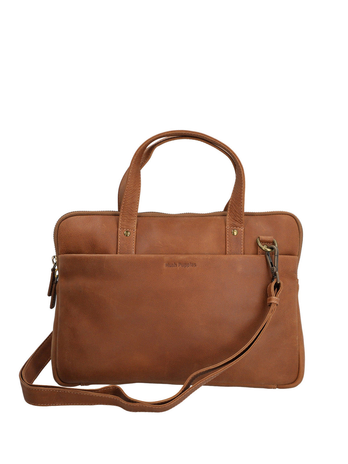 Maletin Cuero Unisex Th Freddie Café Hush Puppies