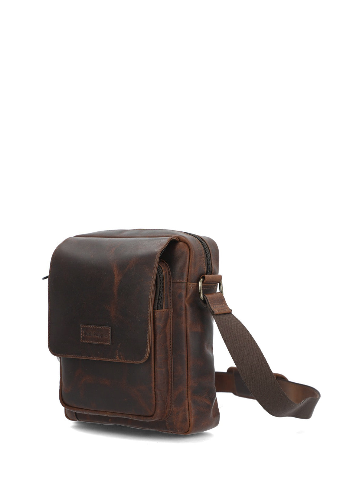 Maletin Cuero Unisex St Font Cross Café Hush Puppies