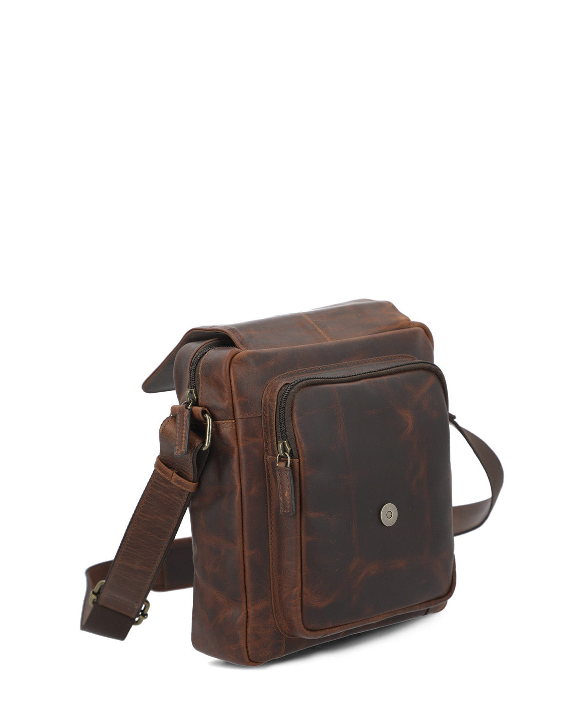 Maletin Cuero Unisex St Font Cross Café Hush Puppies