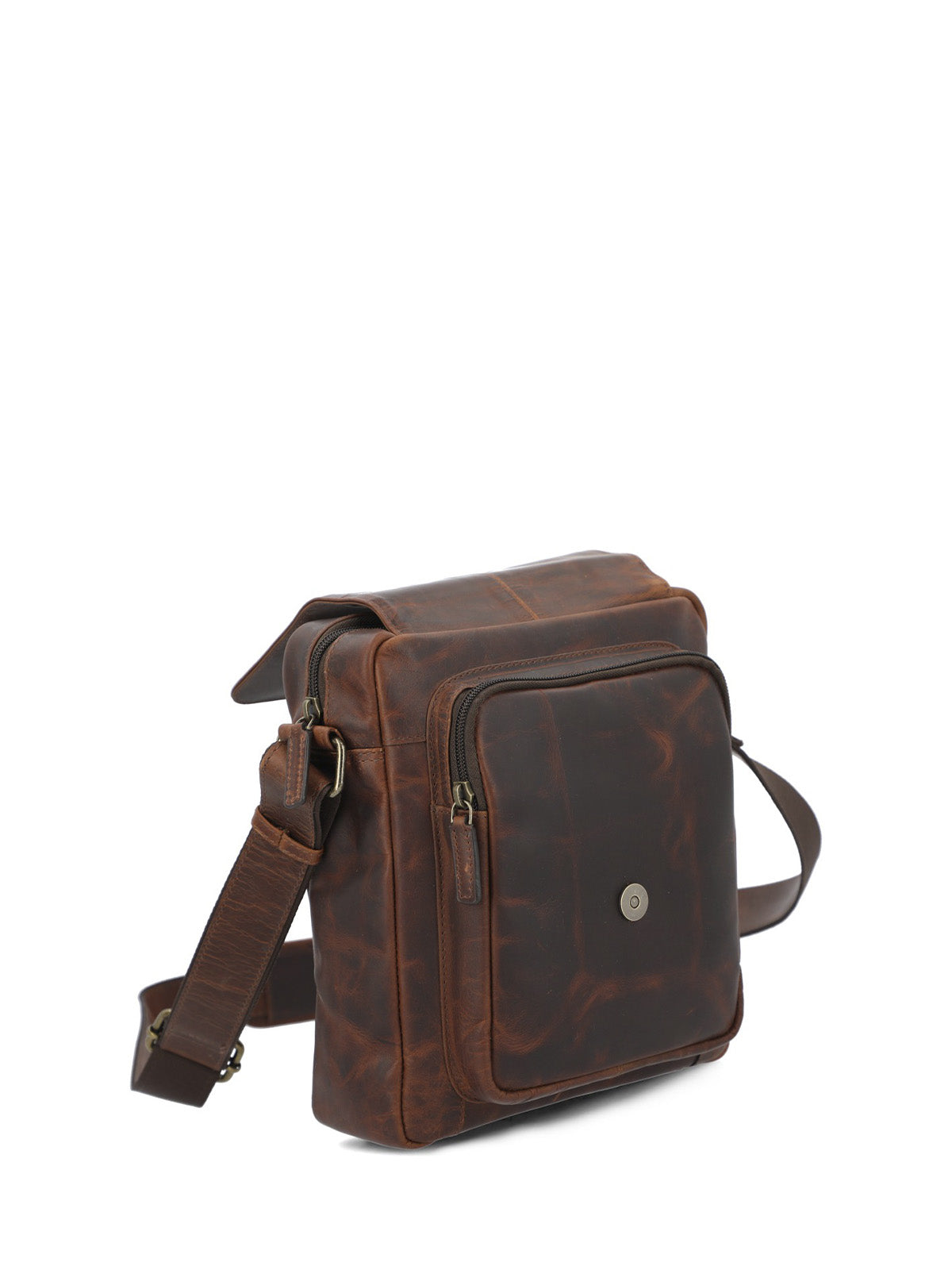 Maletin Cuero Unisex St Font Cross Café Hush Puppies