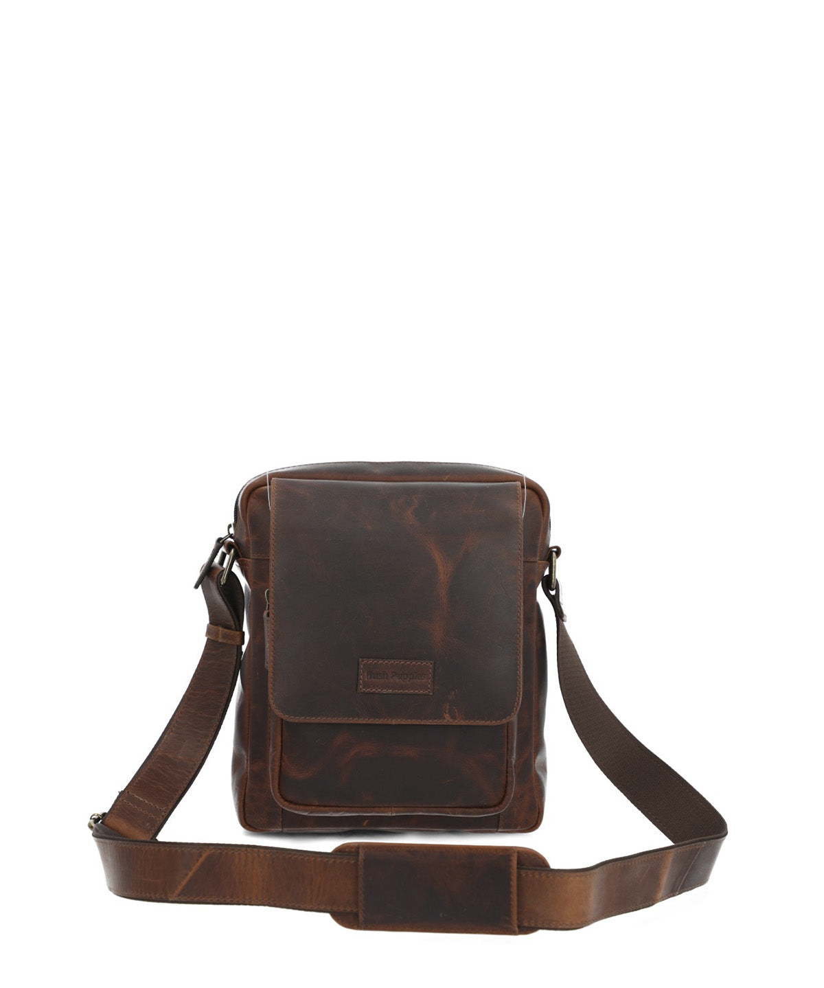 Maletin Cuero Unisex St Font Cross Café Hush Puppies