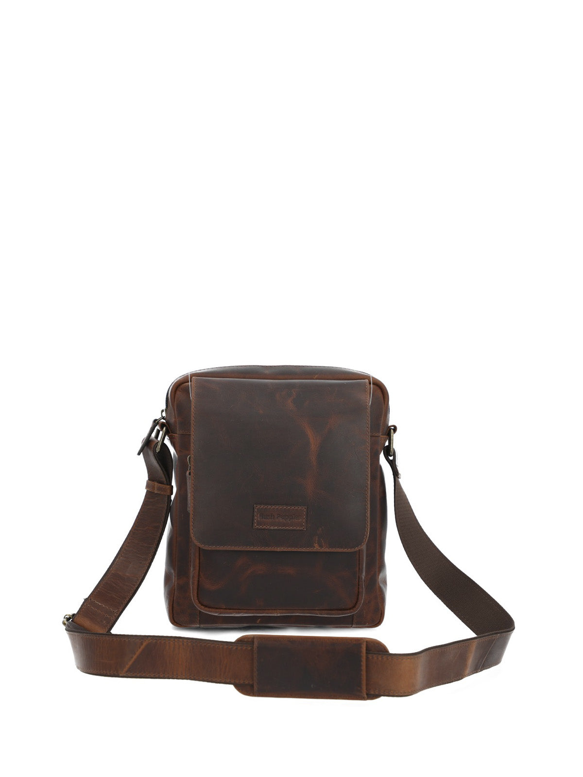 Maletin Cuero Unisex St Font Cross Café Hush Puppies