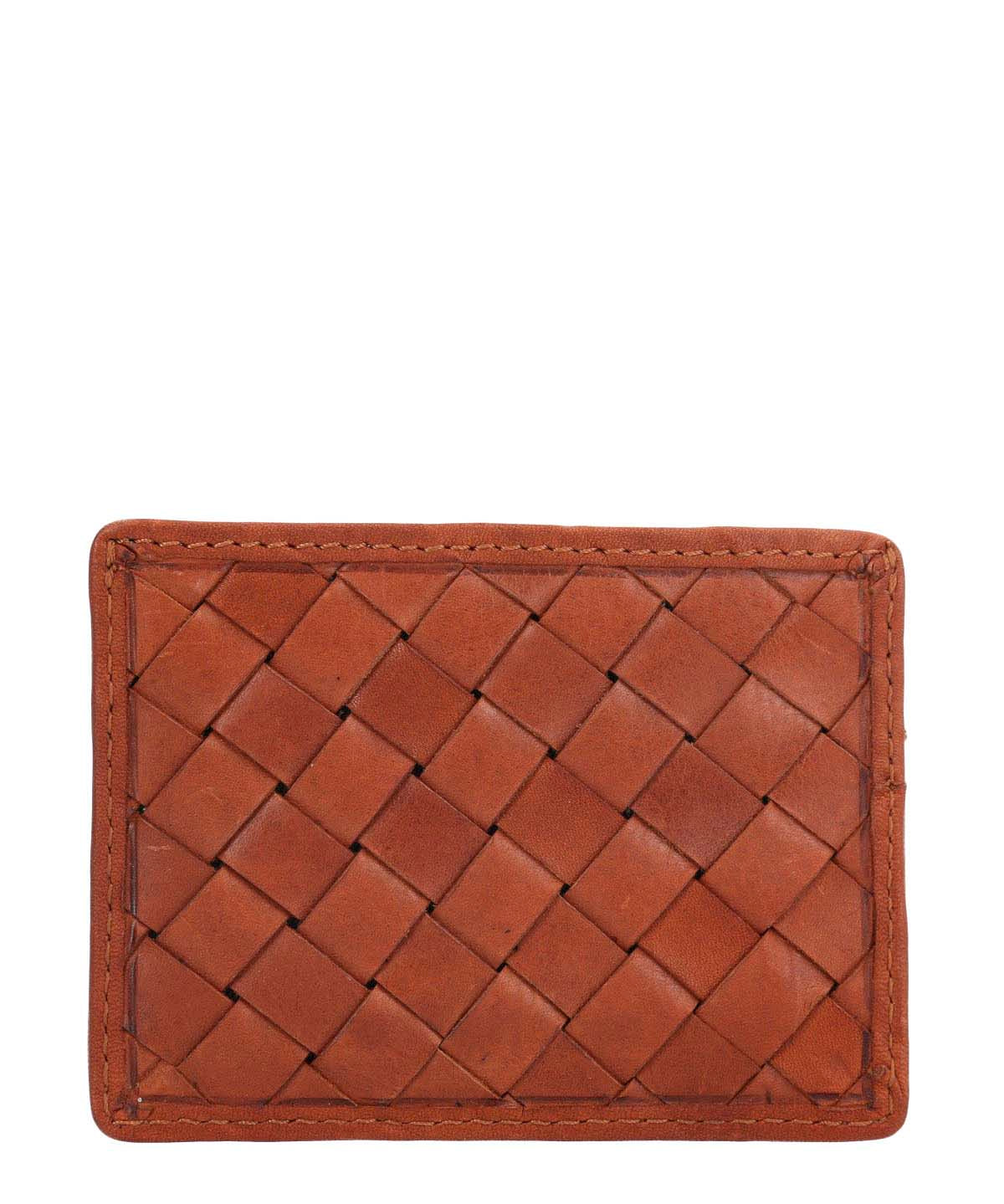 Tarjetero Cuero Unisex Om Fitz Wovencard Café Hush Puppies