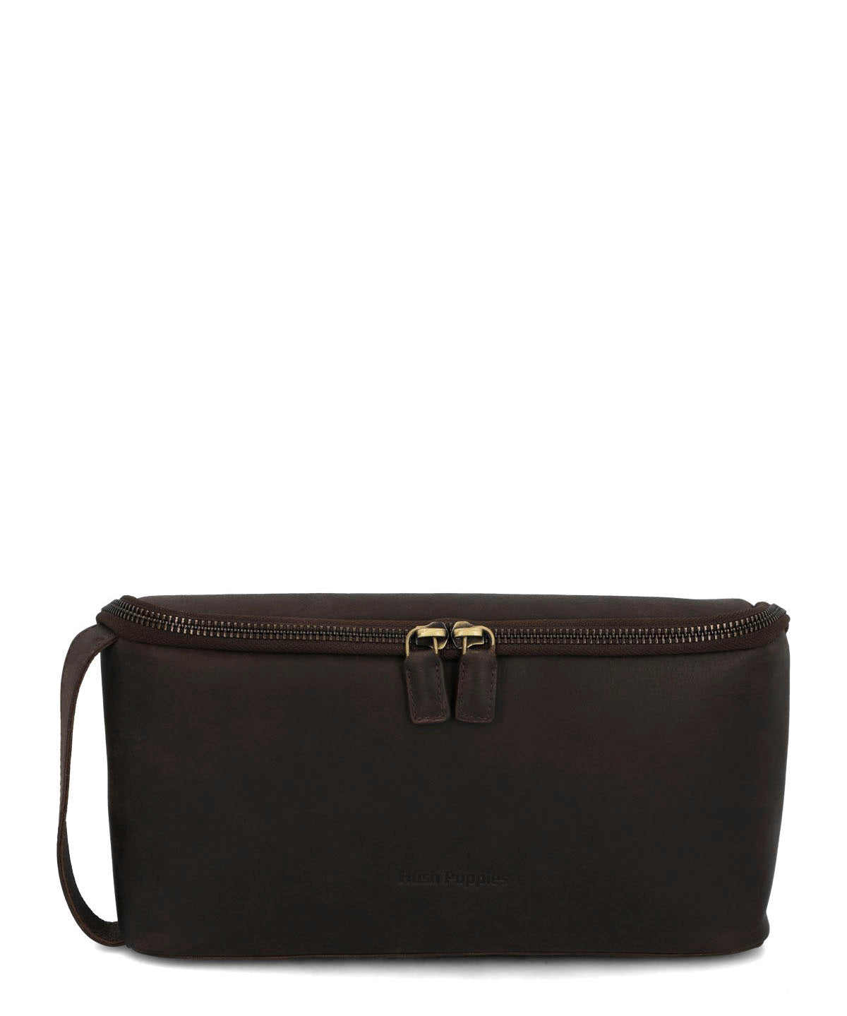 Necessaire Cuero Unisex Toiletry Bag Café Hush Puppies