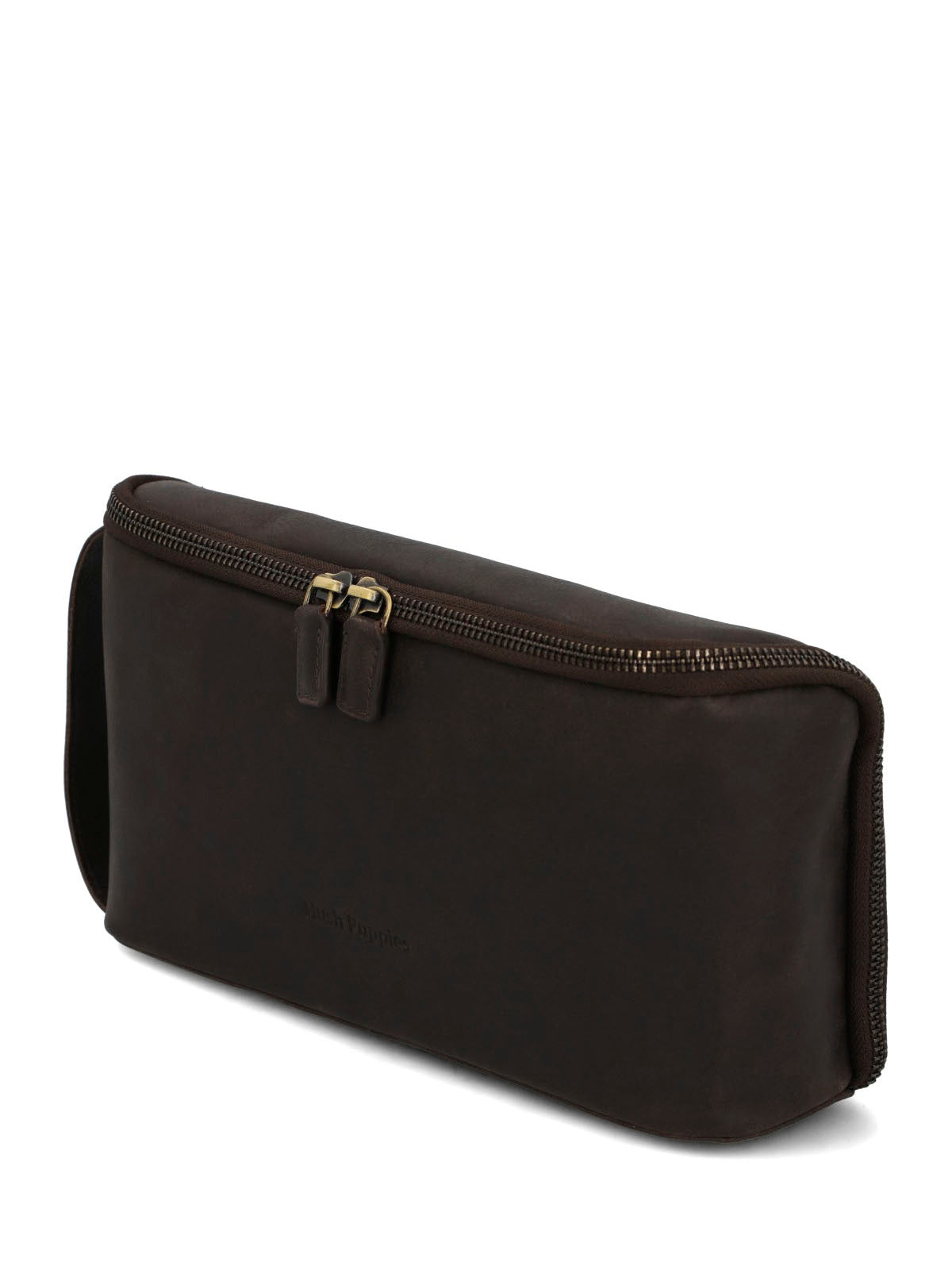 Necessaire Cuero Unisex Toiletry Bag Café Hush Puppies