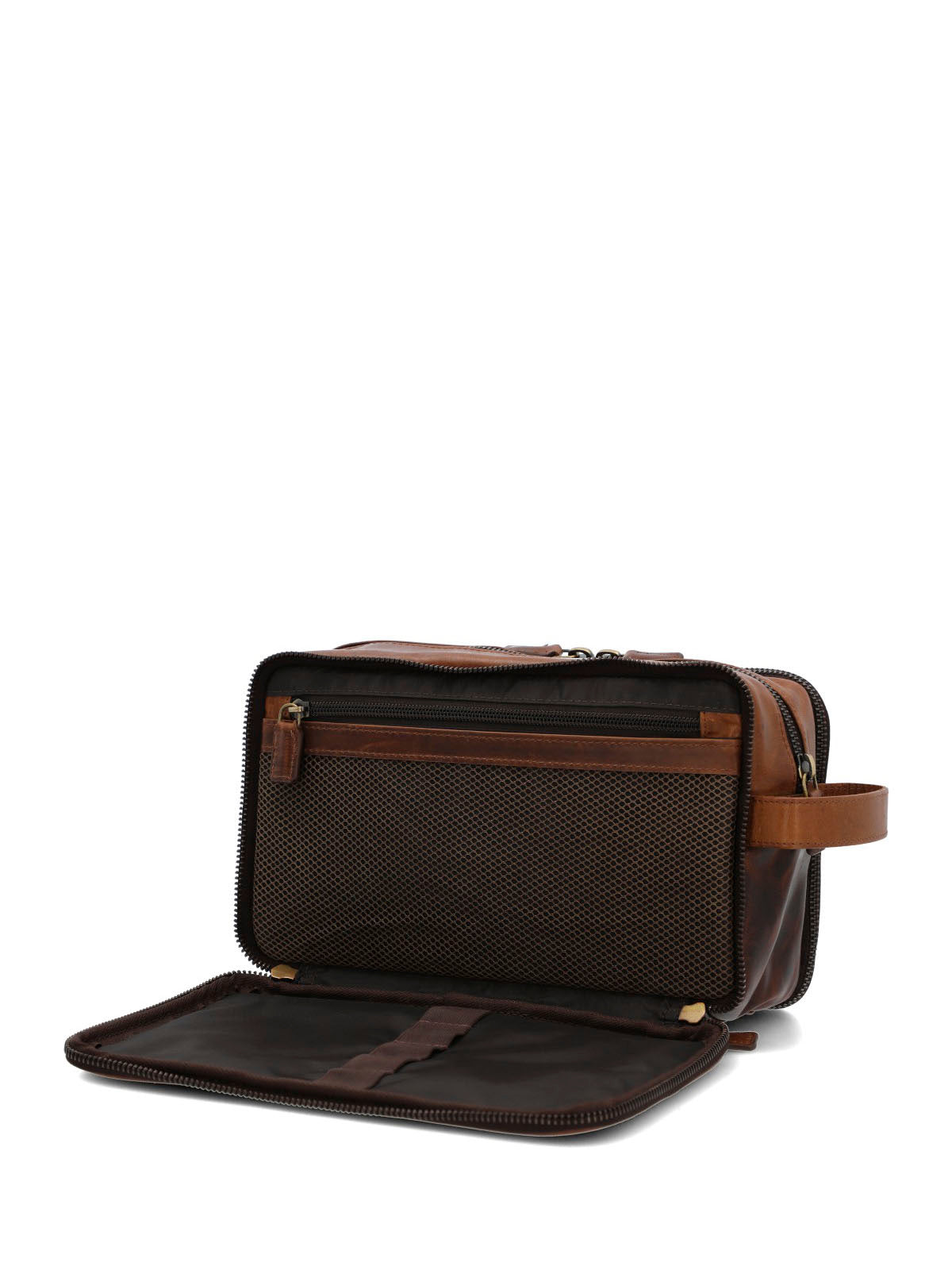 Necessaire Cuero Unisex Toiletry Café Hush Puppies