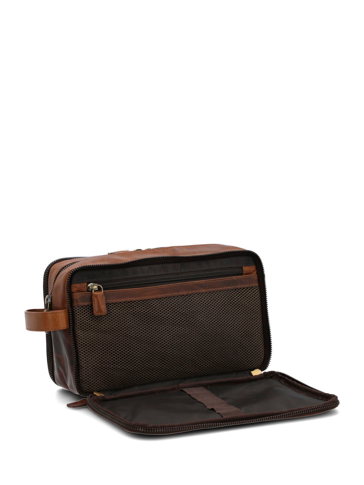 Necessaire Cuero Unisex Toiletry Café Hush Puppies