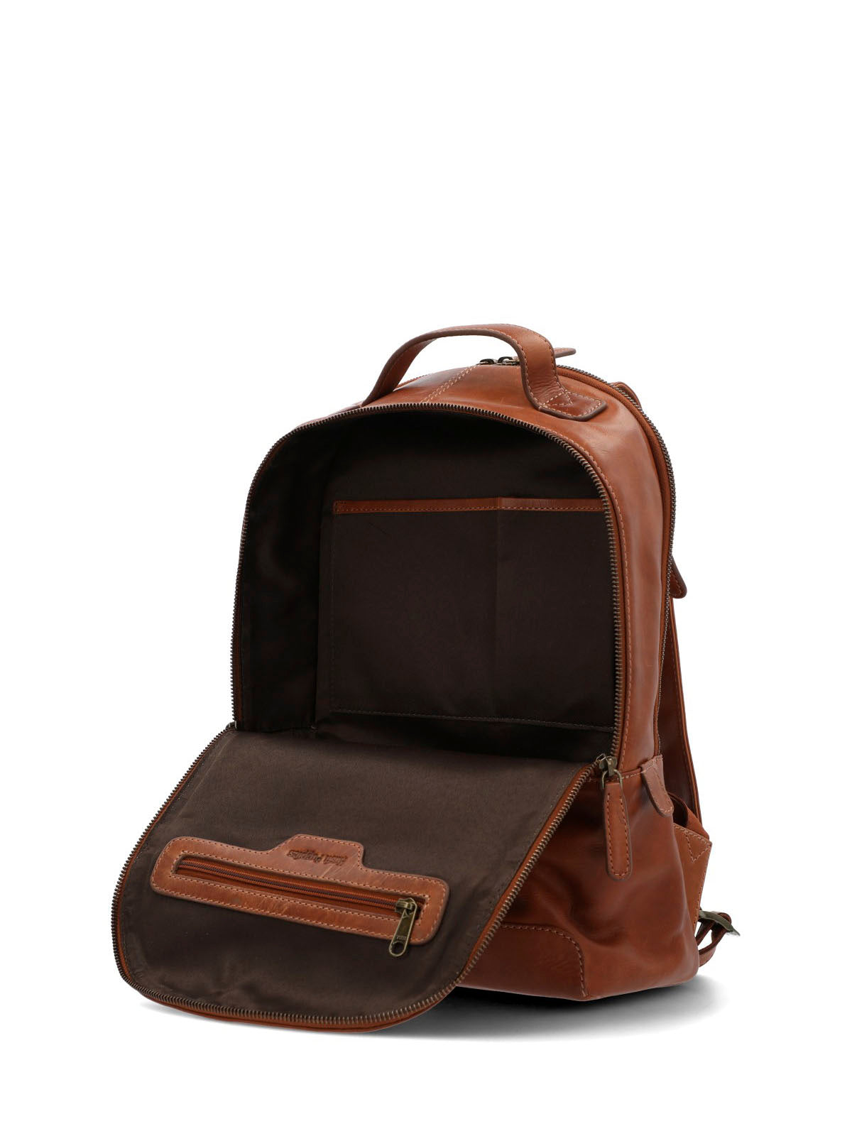 Mochila Cuero Unisex Om Galvin Back Café Hush Puppies