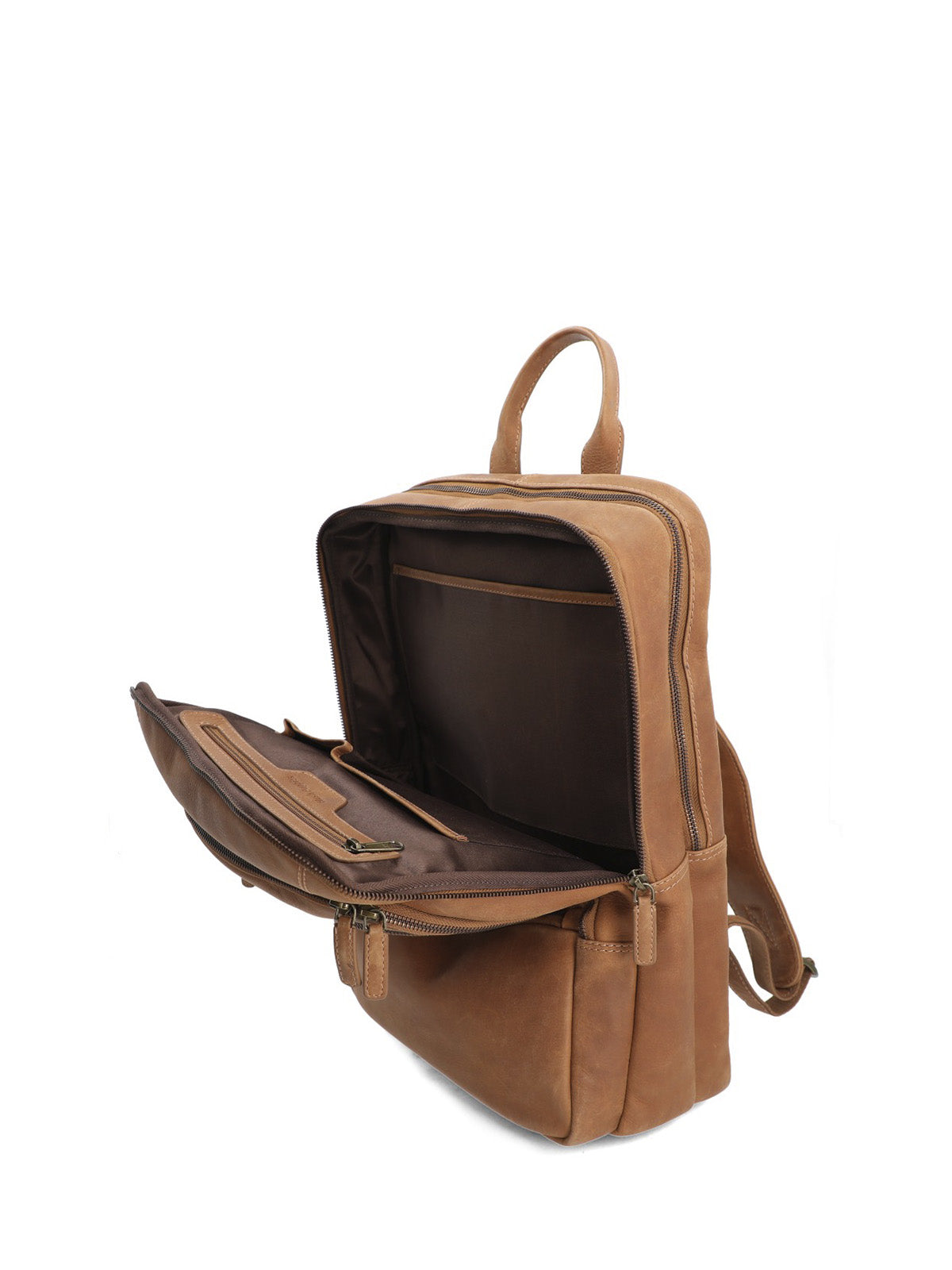 Mochila Cuero Unisex Th Hartley Back Café Hush Puppies