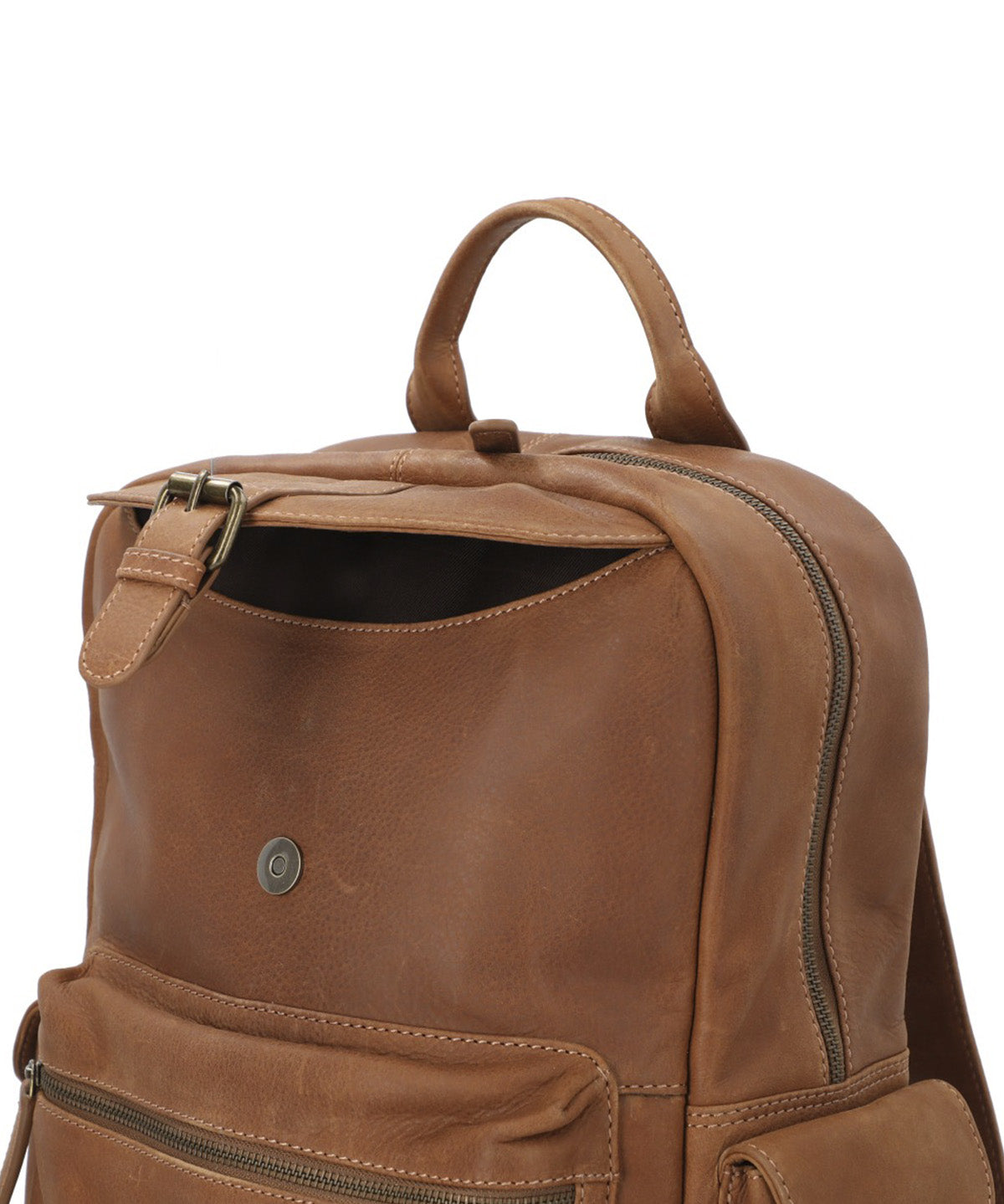 Mochila Cuero Unisex Th Harper Back Café Hush Puppies