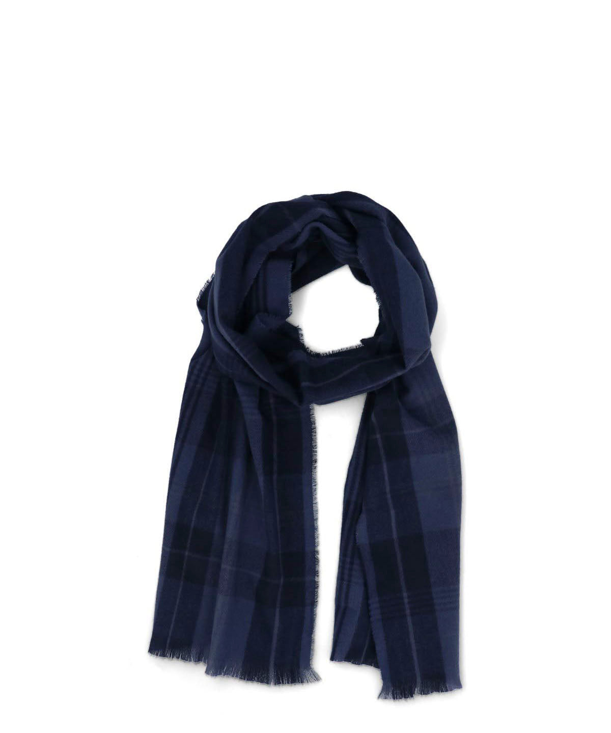 Bufanda Unisex Hp Scarf Plaid Azul Hush Puppies