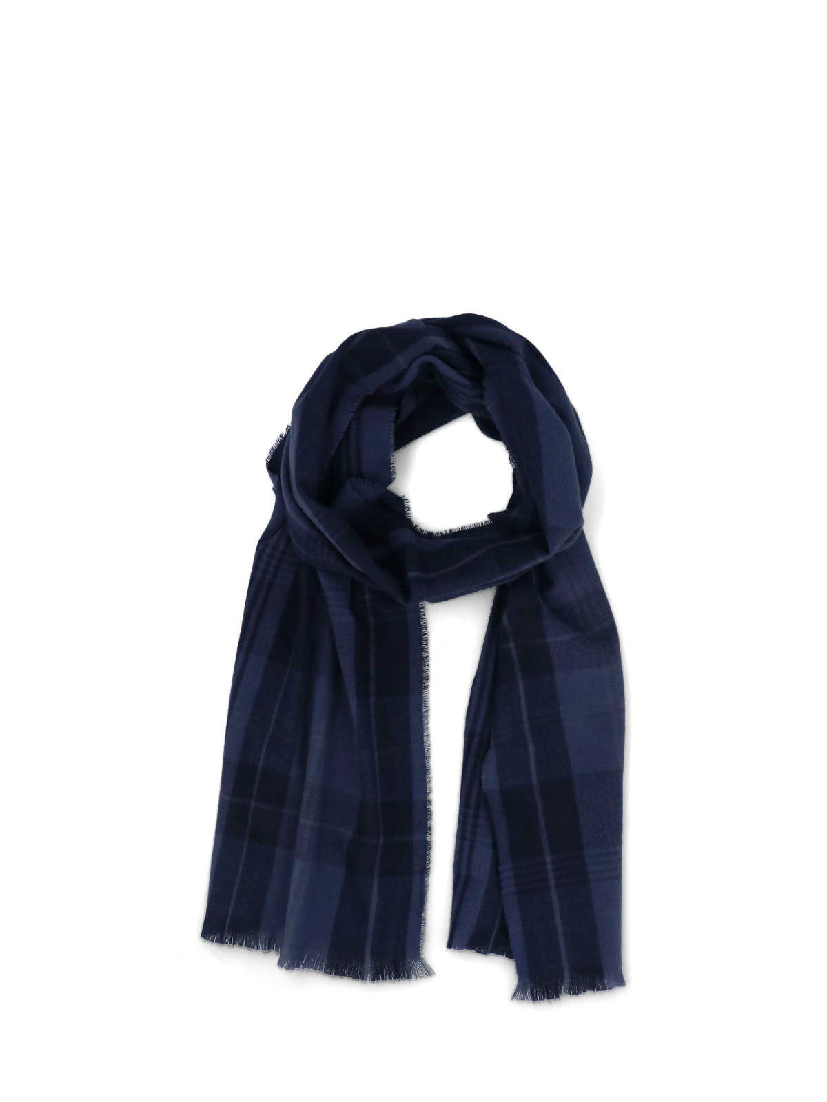 Bufanda Unisex Hp Scarf Plaid Azul Hush Puppies