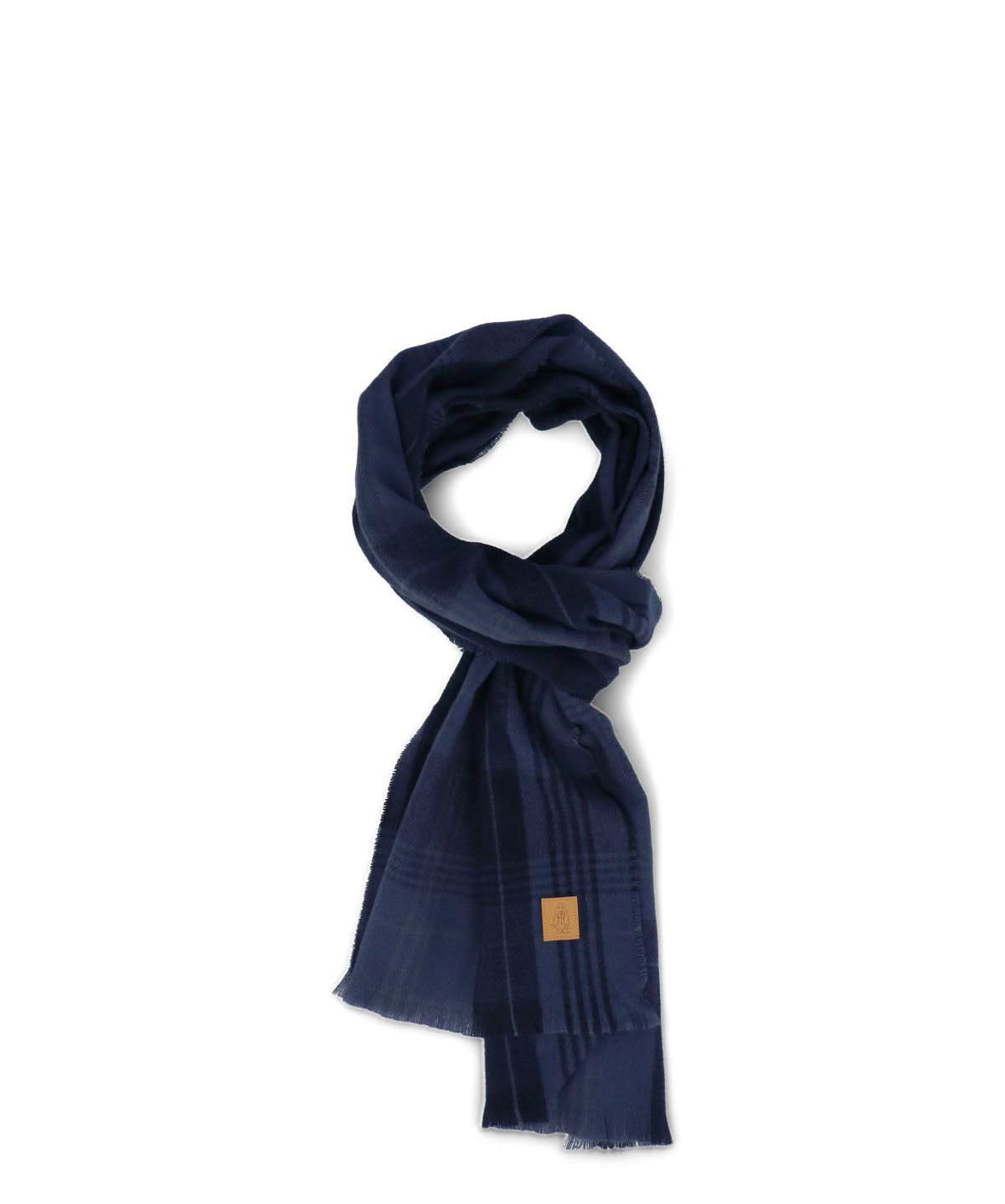 Bufanda Unisex Hp Scarf Plaid Azul Hush Puppies