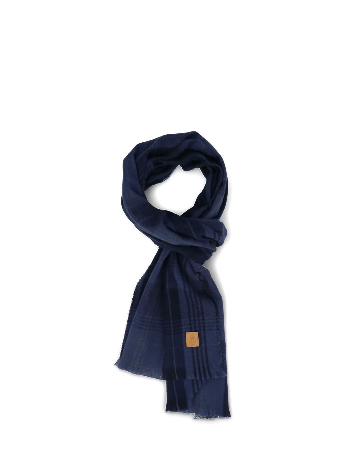 Bufanda Unisex Hp Scarf Plaid Azul Hush Puppies