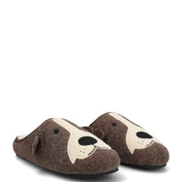 Pantufla Unisex Hp Slipper Bordercol Café Hush Puppies