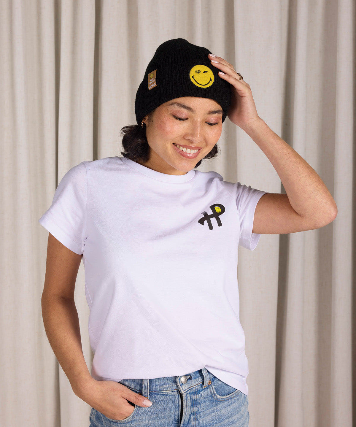 Gorro Algodon Unisex Beanie Smile Hp Negro Hush Puppies | Hush Puppies