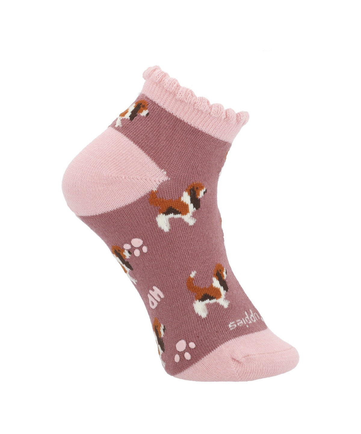 Calcetin Algodón Niña Ped St Basset Rosado Hush Puppies
