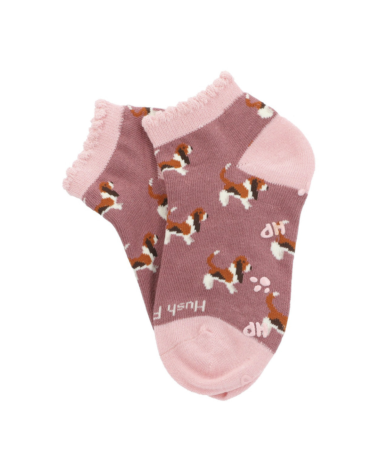 Calcetin Algodón Niña Ped St Basset Rosado Hush Puppies