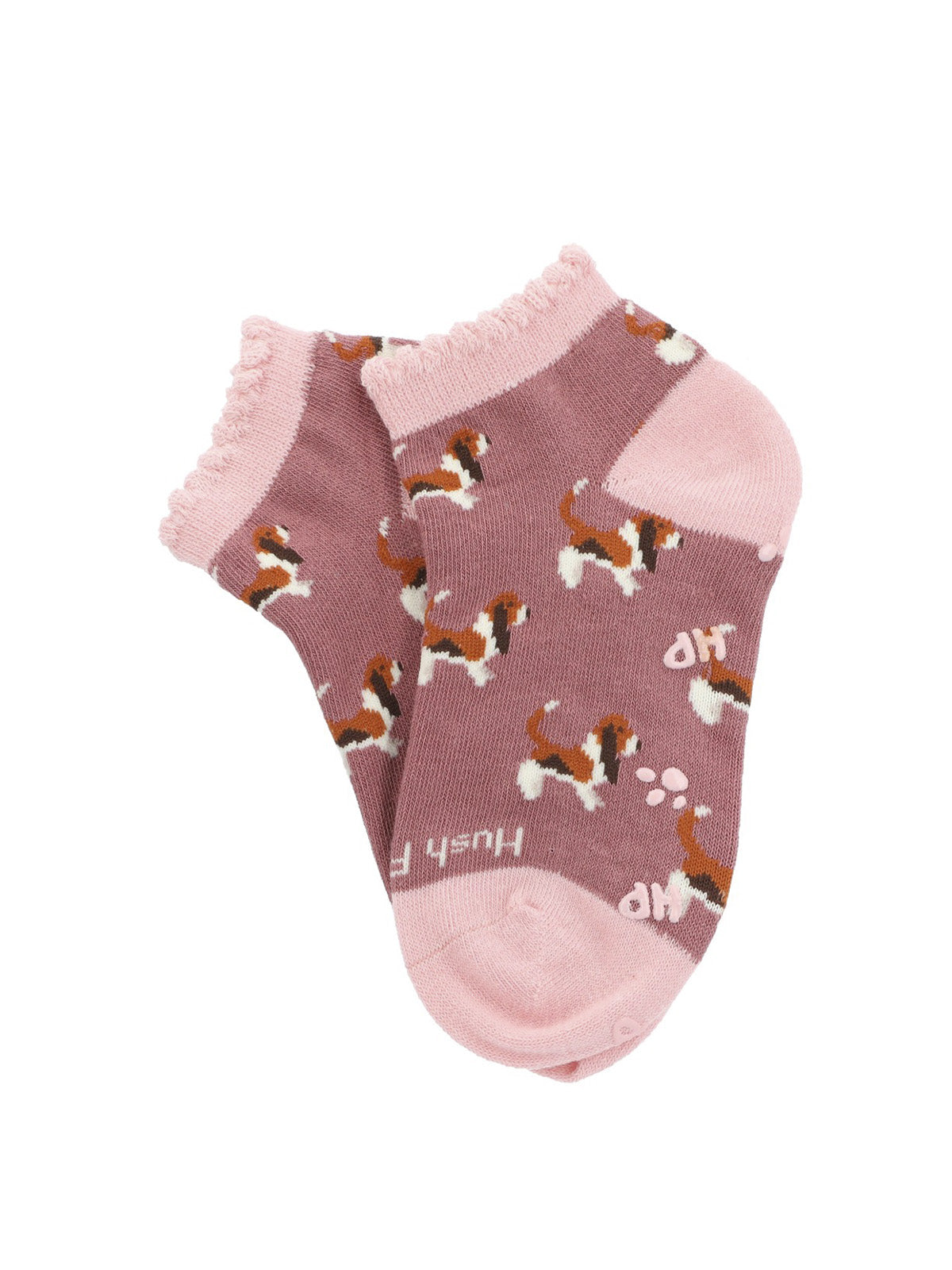 Calcetin Algodón Niña Ped St Basset Rosado Hush Puppies