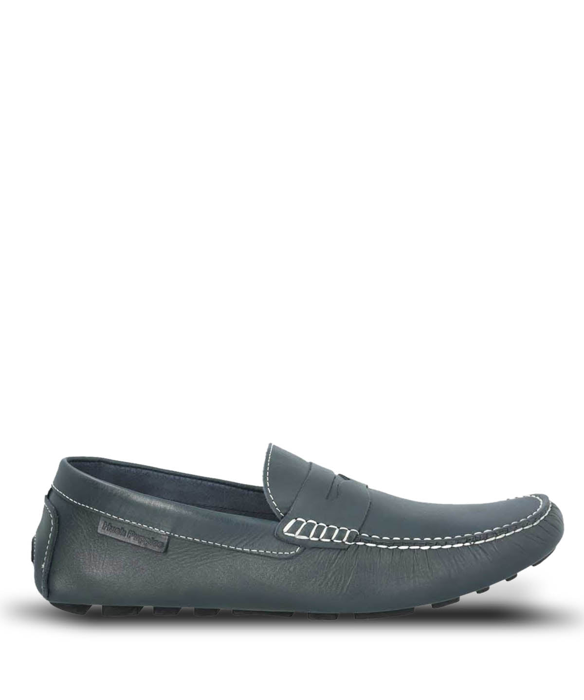 Mocasin Cuero Hombre Lotus Azul Oscuro