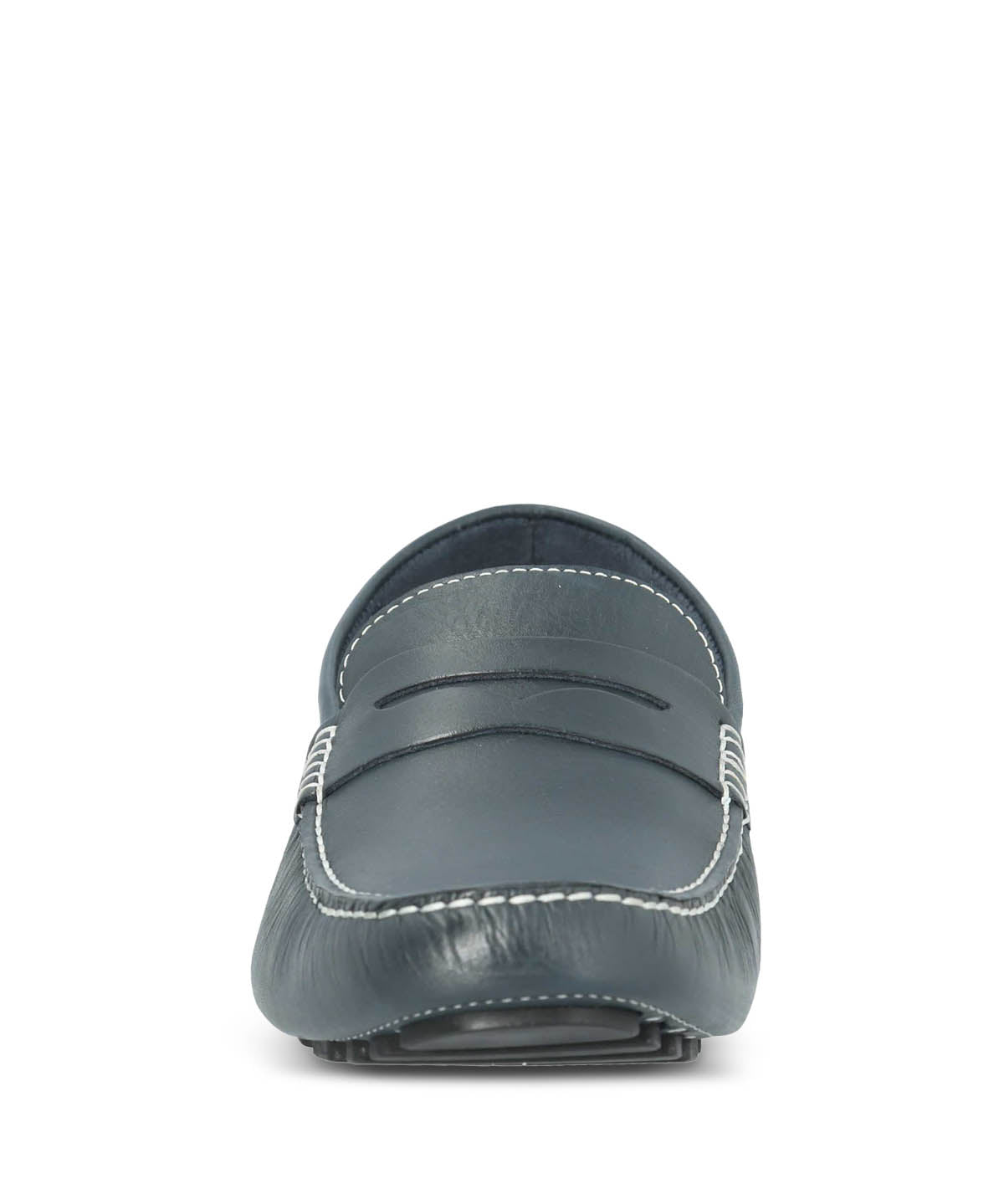 Mocasin Cuero Hombre Lotus Azul Oscuro