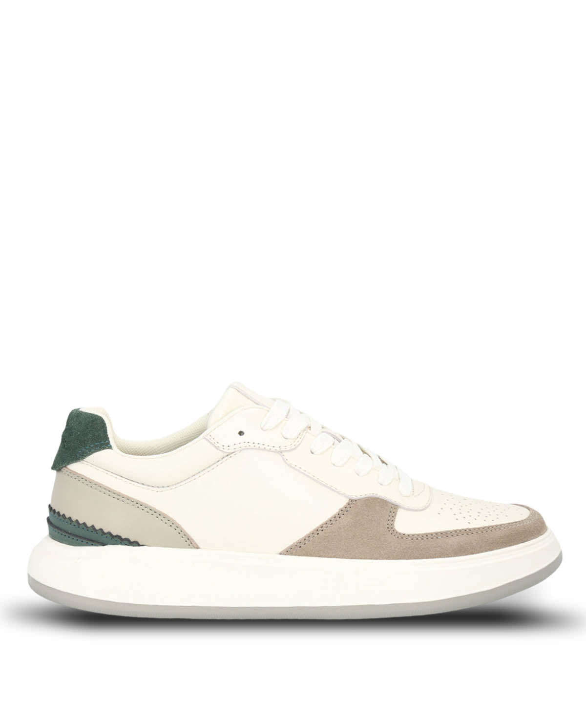 Zapatilla Cuero Hombre Mozze Blanco