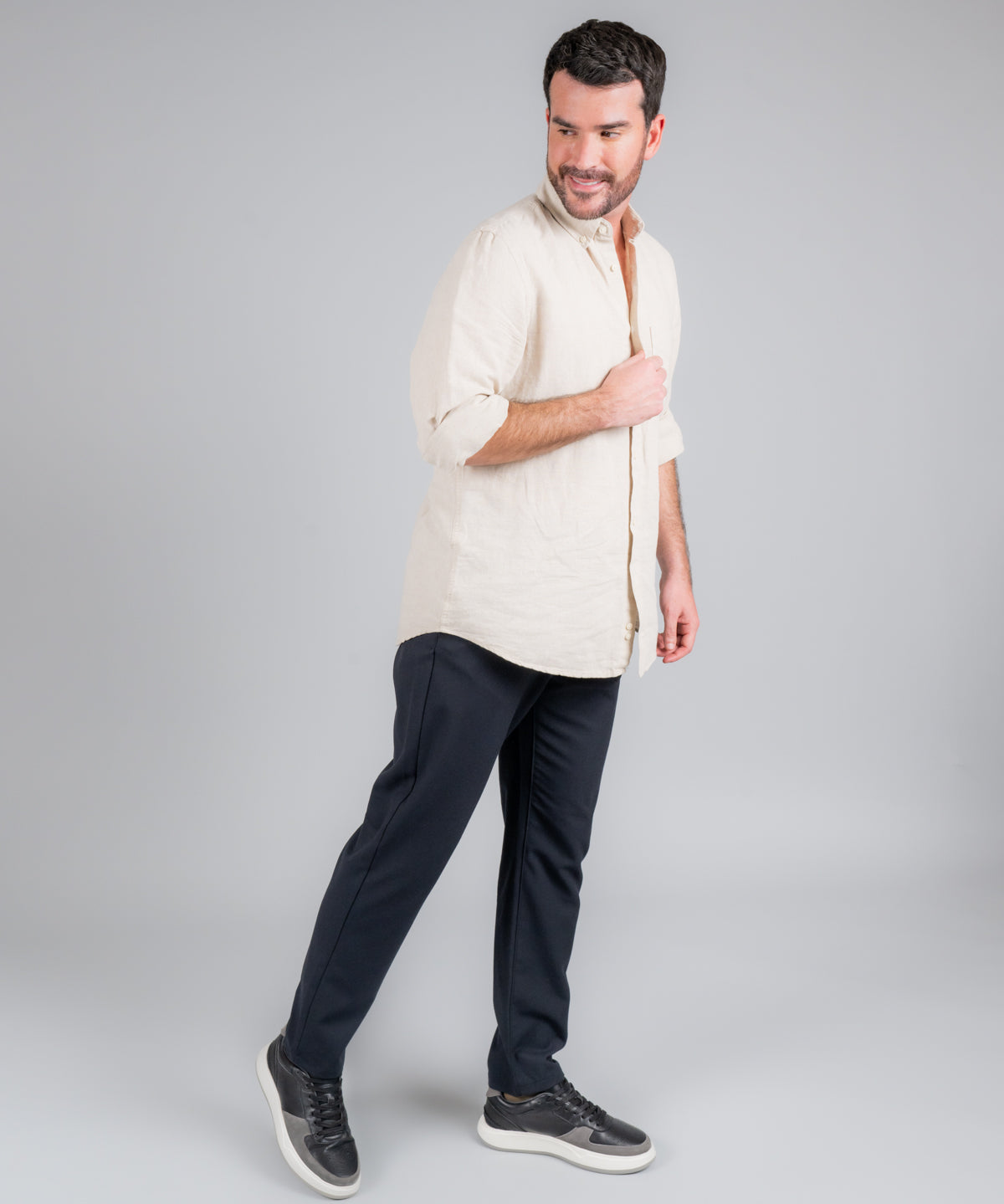 Zapatilla Cuero Hombre Mozze Negro | Hush Puppies