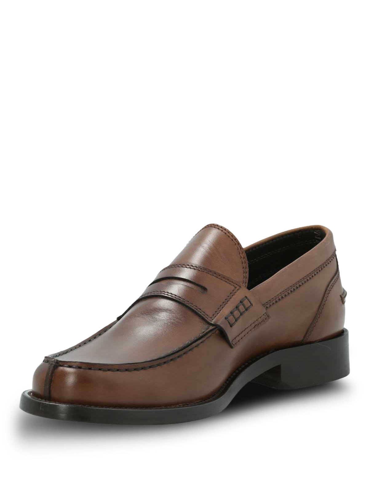 Mocasin Hombre  Italiano Cuero Cilento Café | Hush Puppies