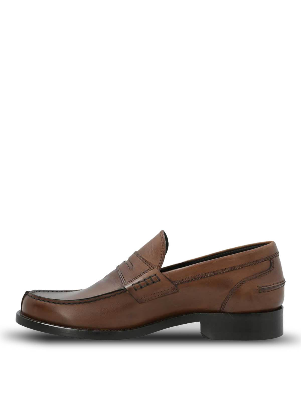 Mocasin Hombre  Italiano Cuero Cilento Café | Hush Puppies