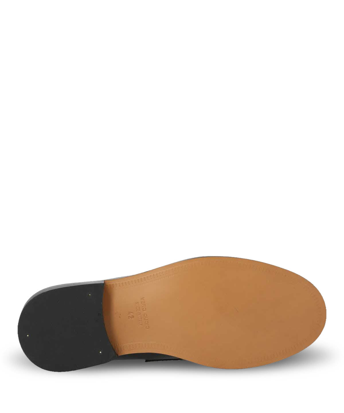 Mocasin Hombre  Italiano Cuero Cilento Café Oscuro