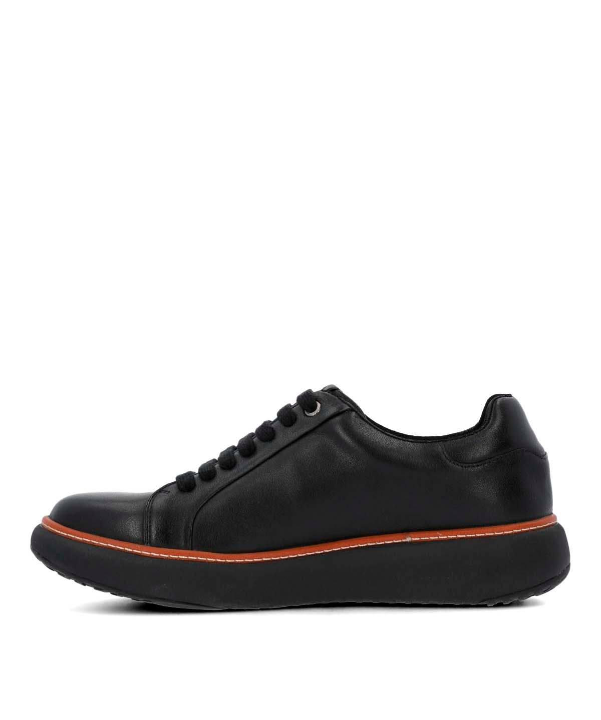 Zapatilla Cuero Hombre Force G Negra
