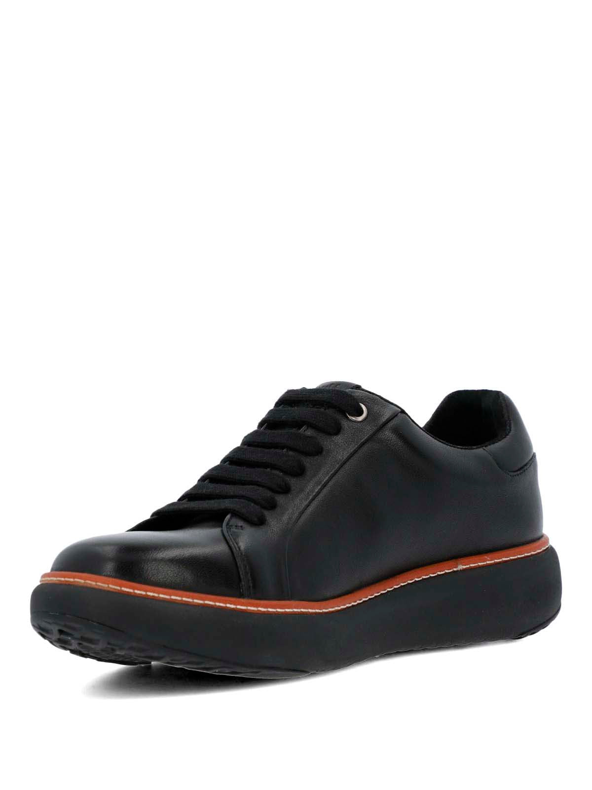Zapatilla Cuero Hombre Force G Negra