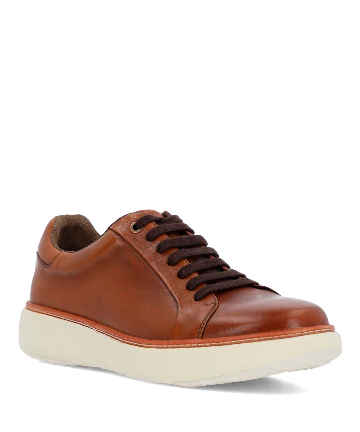 Zapatilla Cuero Hombre Force G Café Hush Puppies