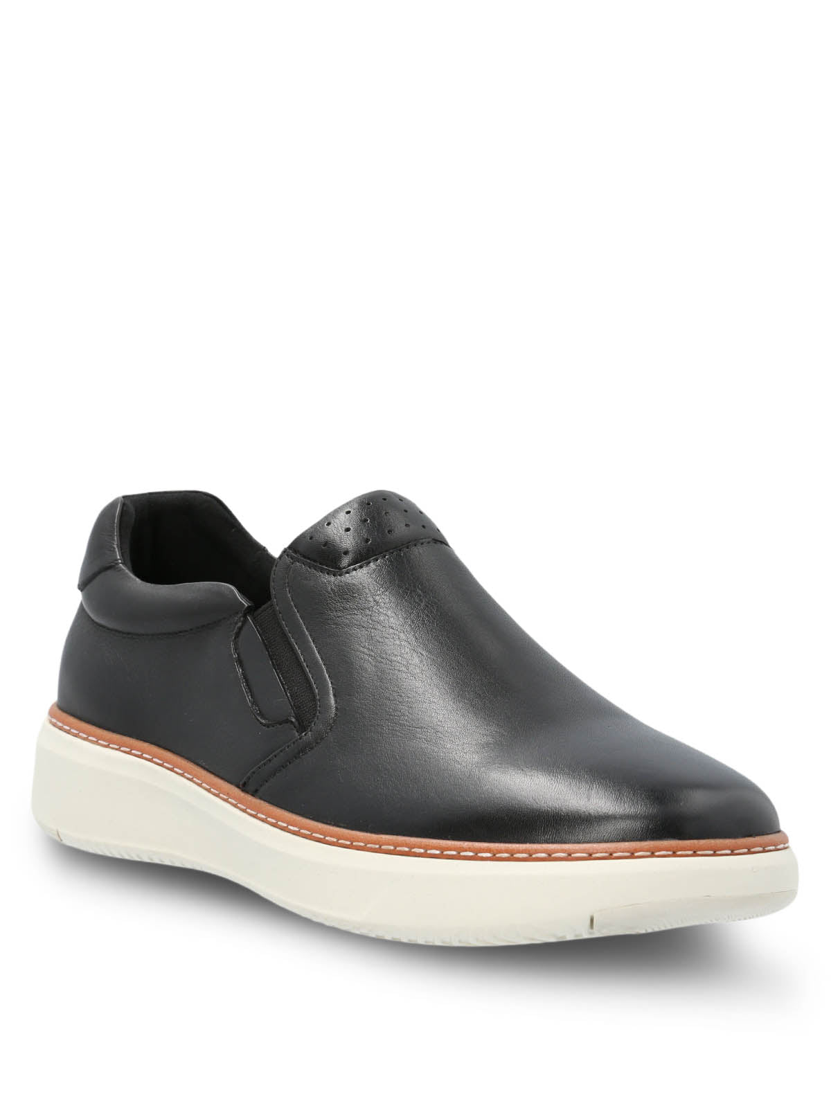 Slip On Cuero Hombre Lite G Negro