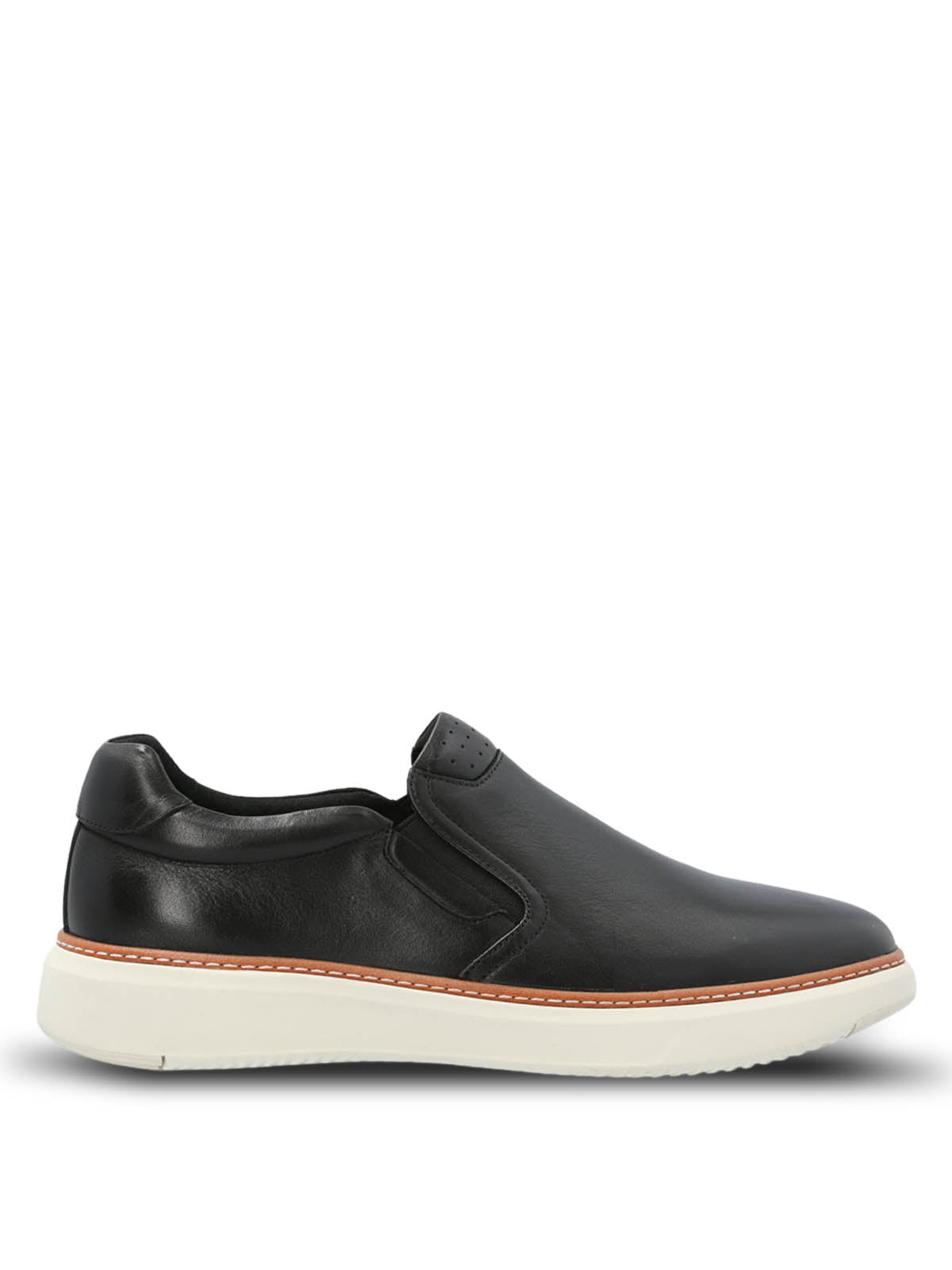 Slip On Cuero Hombre Lite G Negro