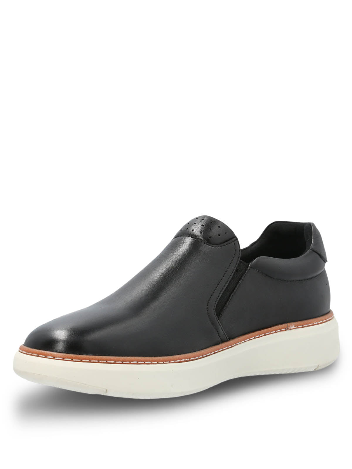 Slip On Cuero Hombre Lite G Negro
