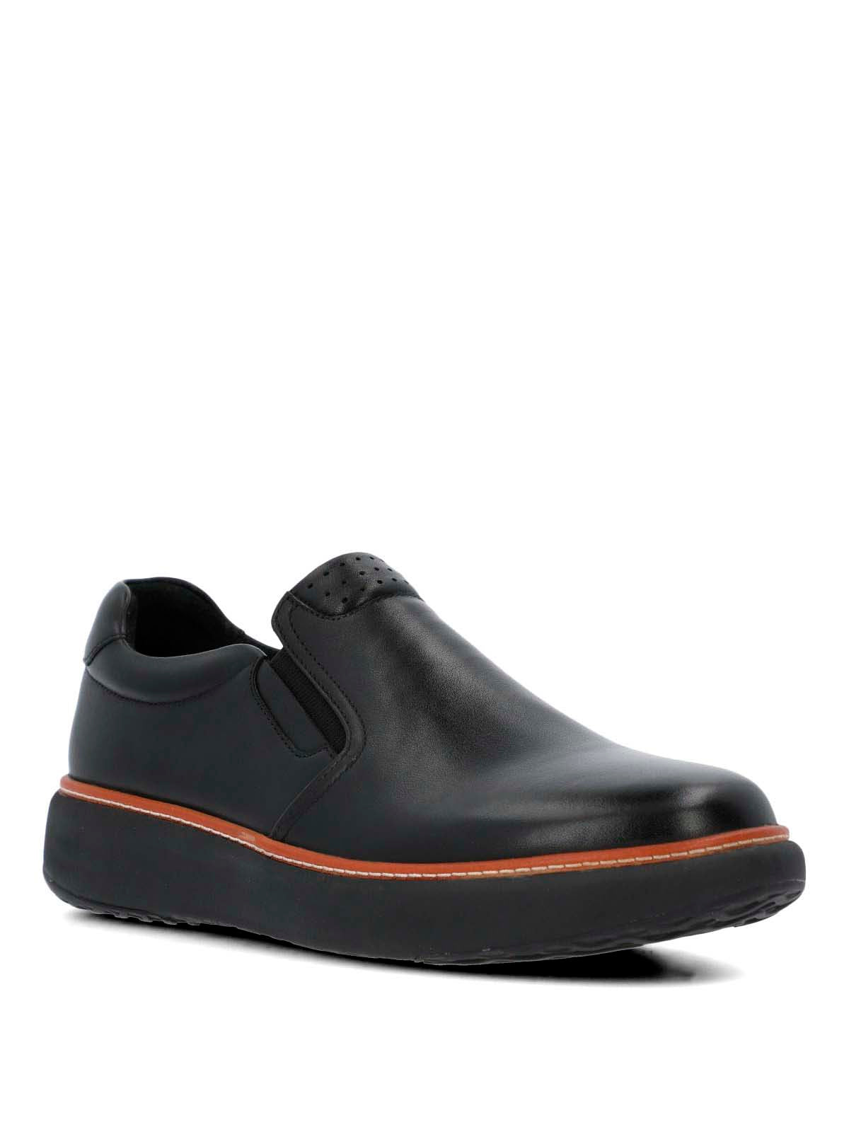 Slip On Cuero Hombre Lite G Negro