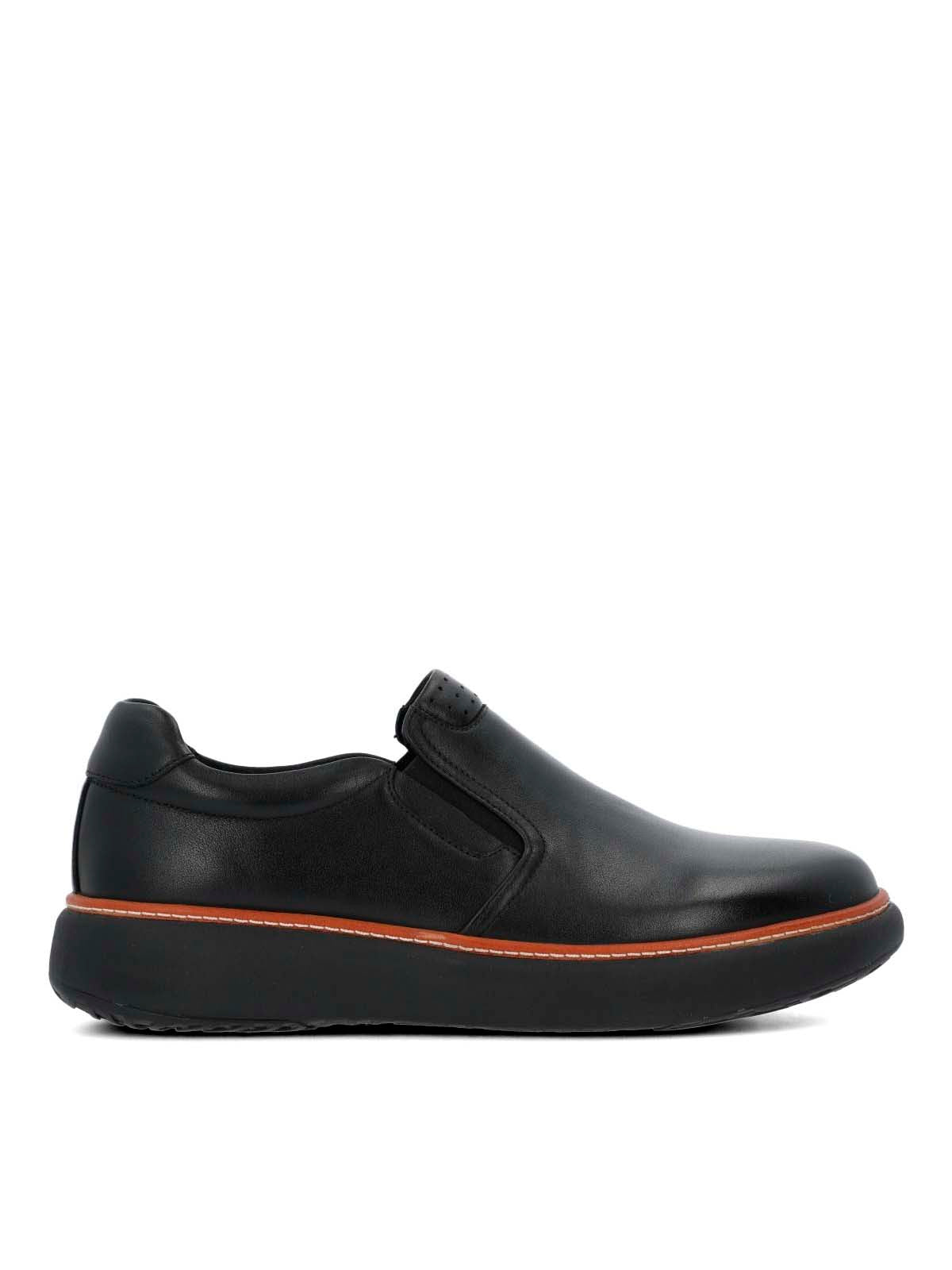 Slip On Cuero Hombre Lite G Negro