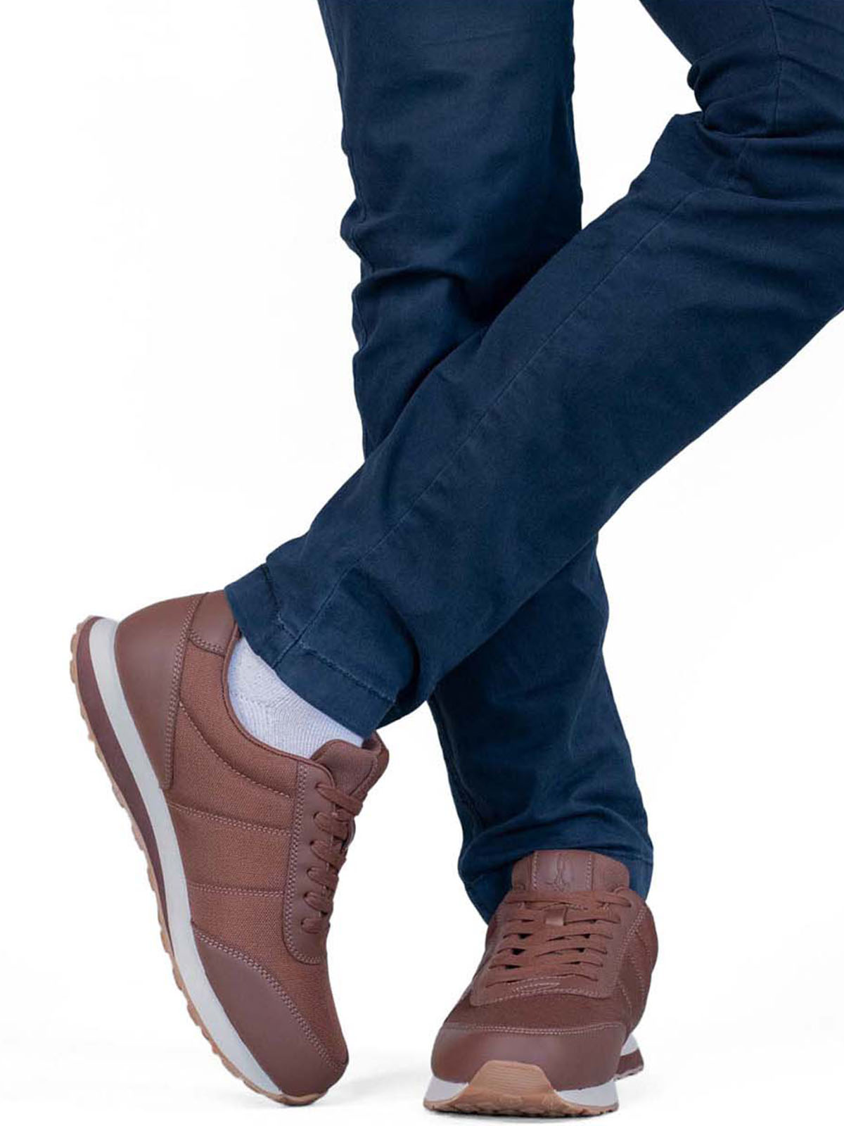 Zapatilla Cuero Hombre Seventy8 Café Hush Puppies