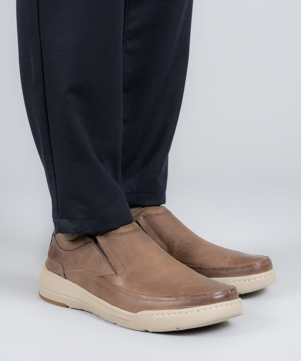 Slip On Cuero Hombre Hunt Café