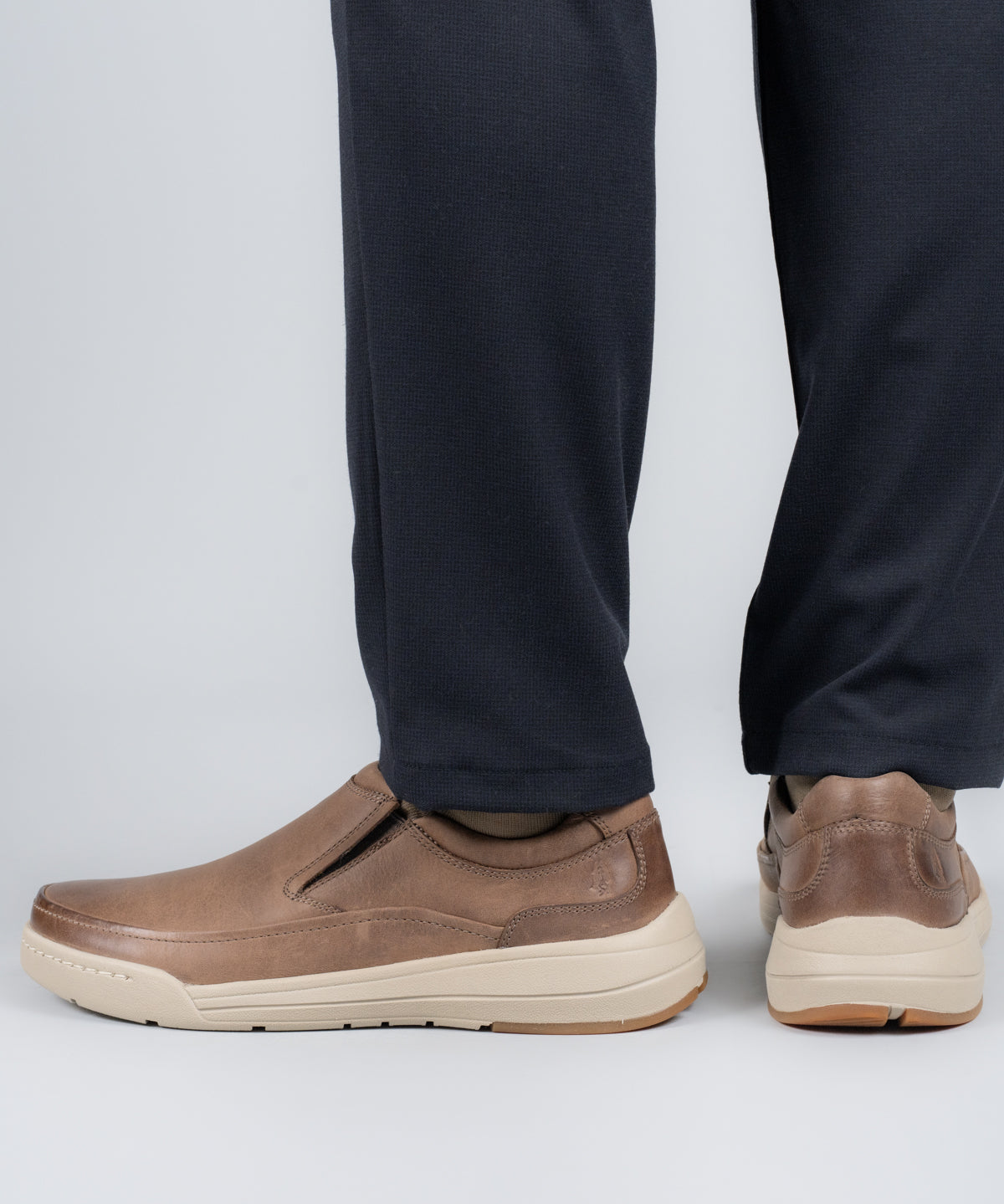 Slip On Cuero Hombre Hunt Café