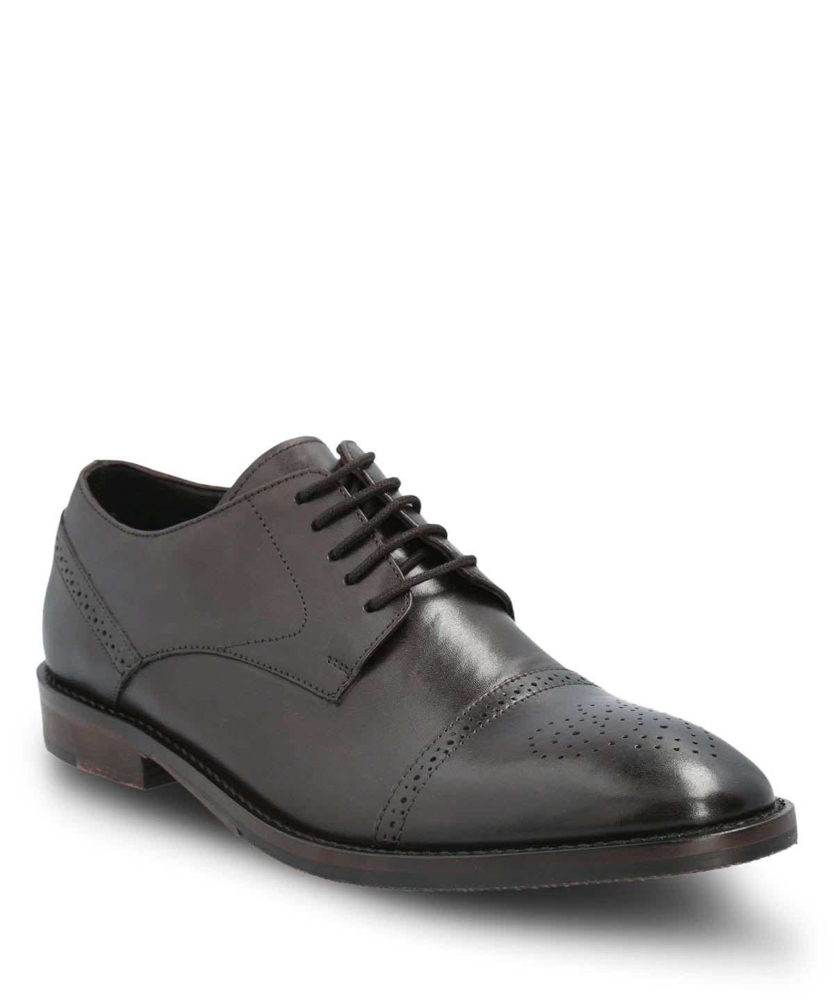 Zapato Vestir Cuero Hombre Kenton Café Oscuro