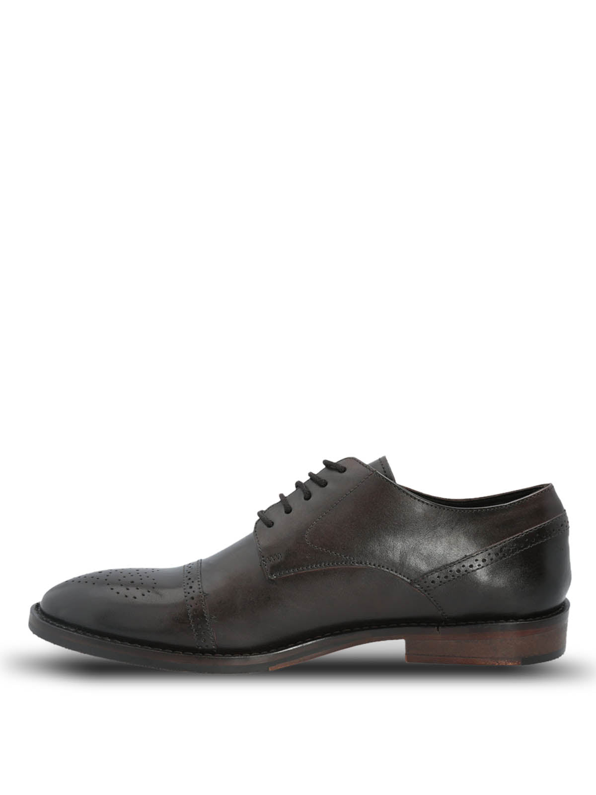 Zapato Vestir Cuero Hombre Kenton Café Oscuro