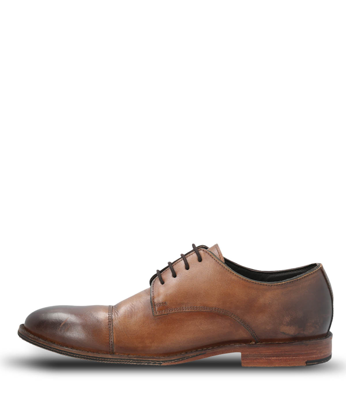 Zapato Vestir Cuero Hombre Warren Café Claro