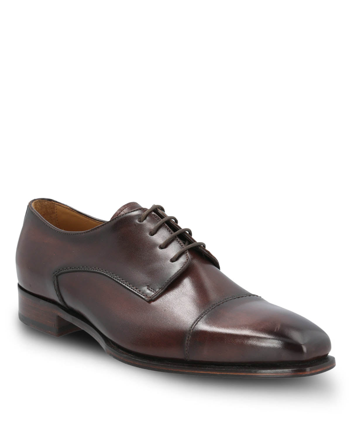 Zapato Vestir Cuero Hombre Fiano Café Oscuro