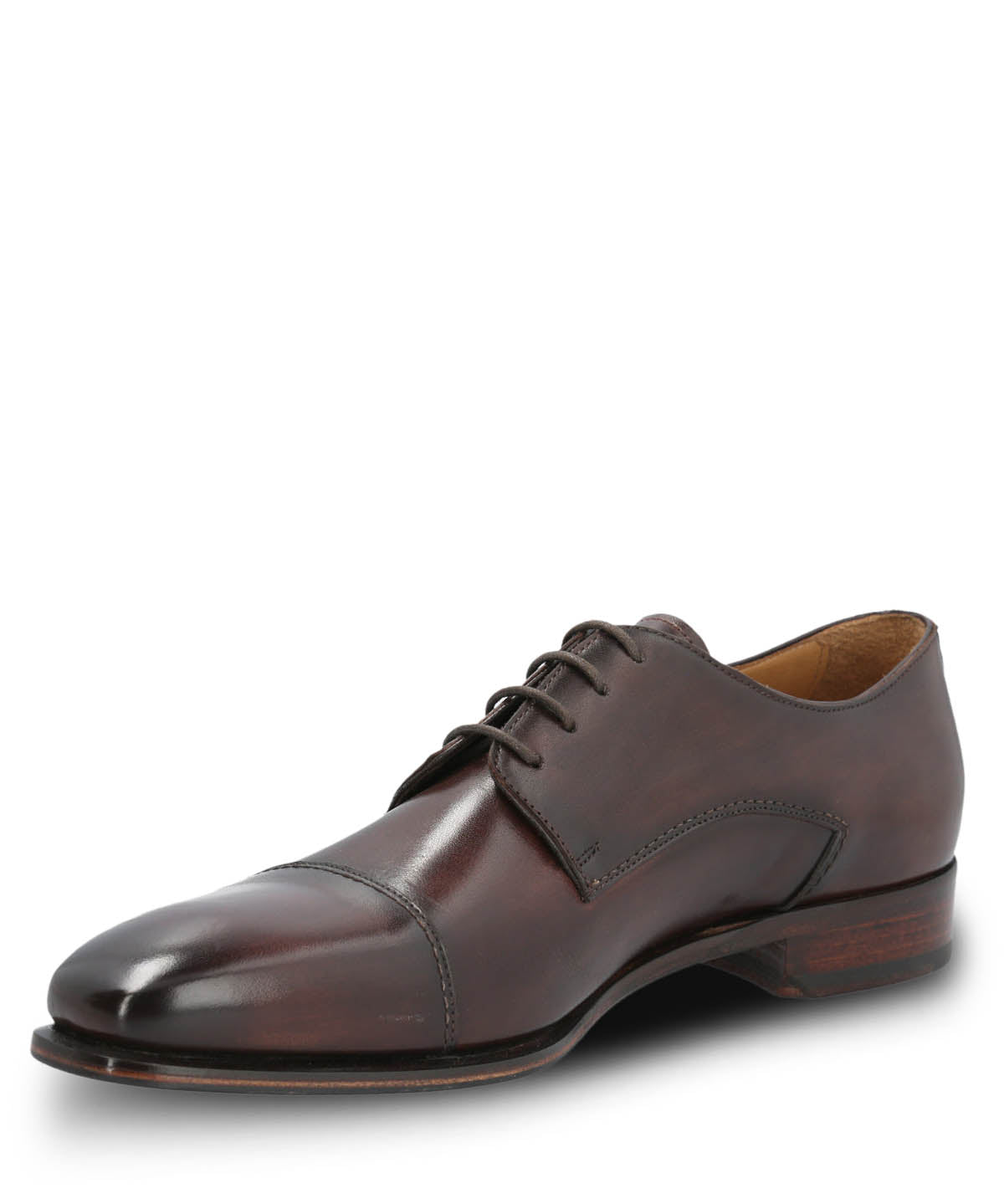 Zapato Vestir Cuero Hombre Fiano Café Oscuro