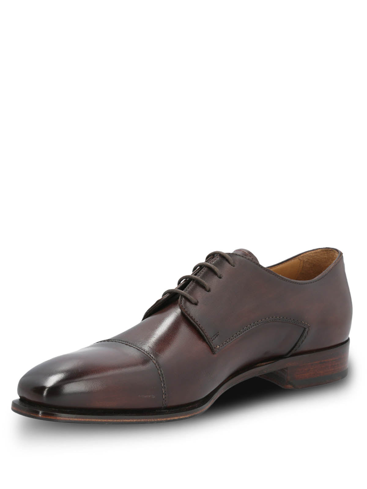 Zapato Vestir Cuero Hombre Fiano Café Oscuro